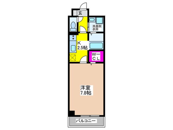 ｱﾝﾌﾟﾙｰﾙﾌｪｰﾙﾊﾞﾚﾙｺｰﾄの物件間取画像